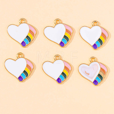 Alloy Enamel Pendants RABO-PW0001-062A-1