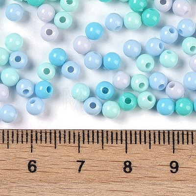 Opaque Acrylic Beads OACR-H118-07B-04-1