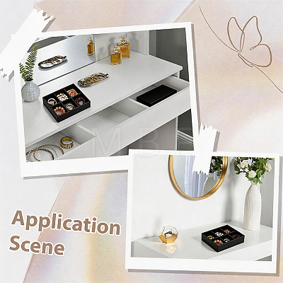 6 Grids Velvet Jewelry Display Trays ODIS-SP0002-24C-02-1