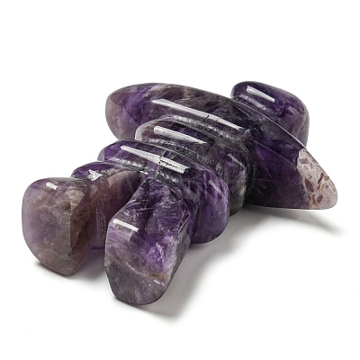 Natural Amethyst Carved Healing Human Shape Figurines DJEW-D012-03A-1