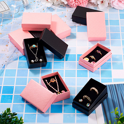 Rectangle Cardboard Paper Jewelry Box CON-TAC0015-01A-1