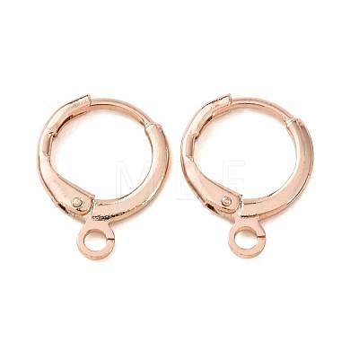 Brass Leverback Earring Findings KK-CBA8EB2-08RG-1
