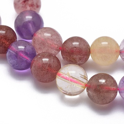 Natural Mixed Quartz Beads Strands G-G792-27C-1