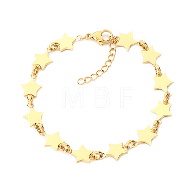 304 Stainless Steel Link Chain Bracelets for Women WG08D37-01-1