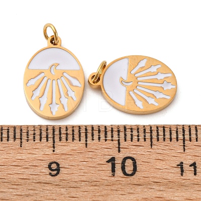 304 Stainless Steel Enamel Charm STAS-U061-32G-02-1