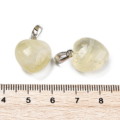 Natural Lemon Quartz Pendants G-J386-H18-P-1