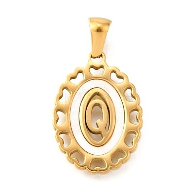 Golden 304 Stainless Steel Pendants STAS-K300-02G-Q-1
