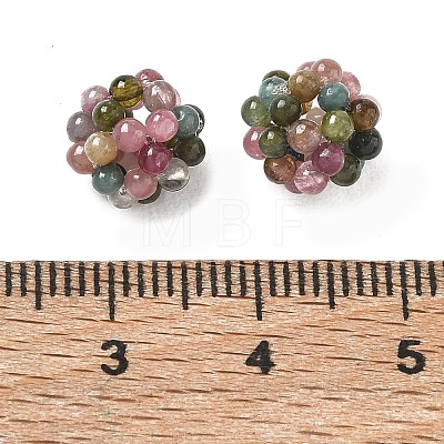Natural Multicolor Tourmaline Woven Beads GG-CBA2E9C-C05-03-1