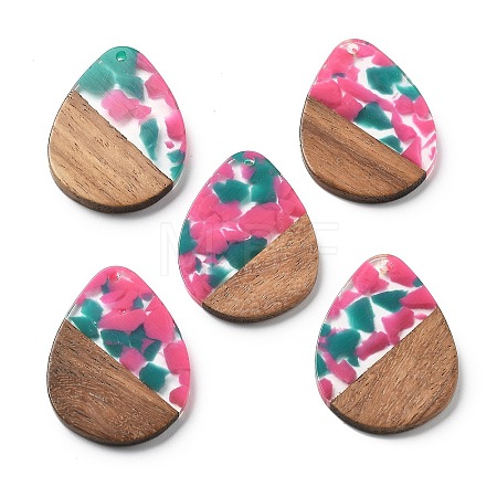 Resin and Walnut Pendants FIND-R051-04F-1