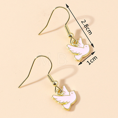 Zinc Alloy Enamel Dangle & Drop Earrings FS-WGC3D93-17-1