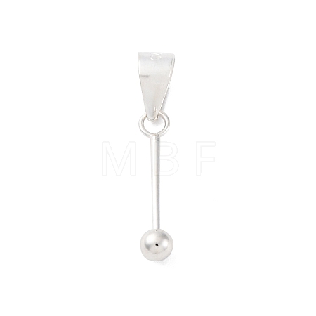 925 Sterling Silver Pendant Bails STER-D301-03S-1