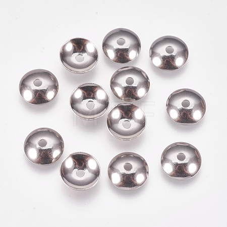 Non-Tarnish Apetalous 201 Stainless Steel Bead Caps STAS-L205-13D-1