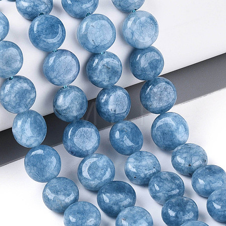 Dyed Natural White Jade Beads Strands G-T143-16E-1