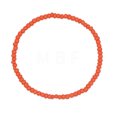 Glass Seed Beads Stretch Bracelets ZE8223-2-1
