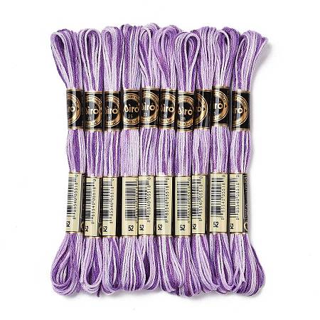 10 Skeins 6-Ply Polyester Embroidery Floss OCOR-K006-A34-1