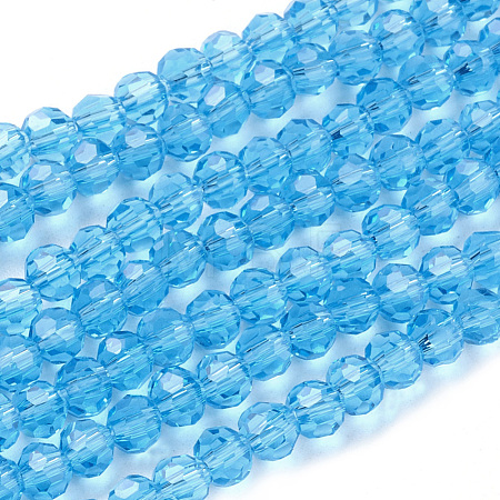Glass Beads Strands X-EGLA-J042-6mm-07-1