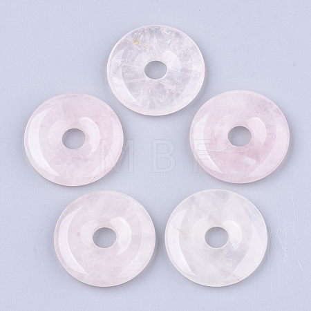 Natural Rose Quartz Pendants G-S349-22D-01-1