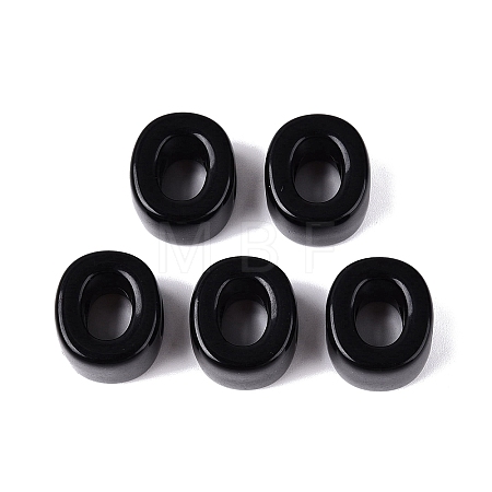Opaque Acrylic European Beads OACR-M027-01O-08-1