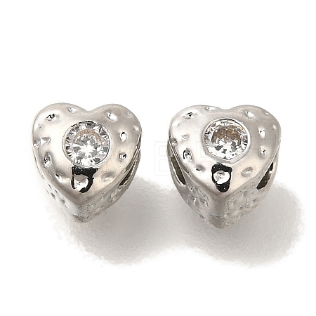 Brass Micro Pave Cubic Zirconia KK-Q001-03P-02-1