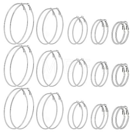 15Pairs 5 Styles Alloy Clip-on Earrings EJEW-PH0001-60-1