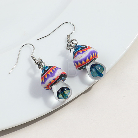 Autumn Polymer Clay Dangle Earrings WGAC8CA-04-1
