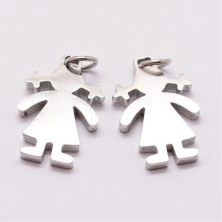 Tarnish Resistant 316 Surgical Stainless Steel Pendants STAS-K116-01P-B-1