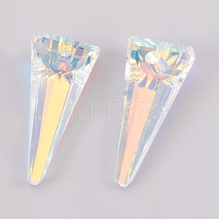 K9 Glass Rhinestone Pendants GLAA-K034-J05-A-1