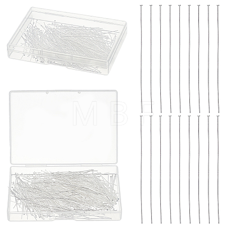 400Pcs rass Flat Head Pins KK-ME0004-83-1