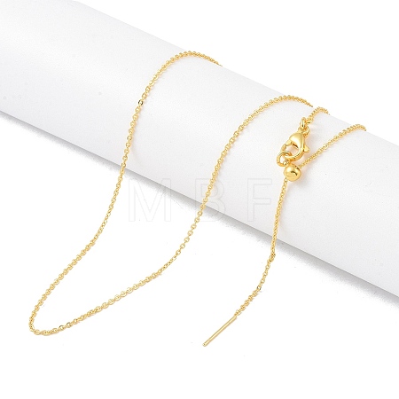 Brass Chain Necklaces NJEW-P309-06G-1
