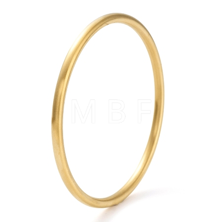 Ion Plating(IP) 304 Stainless Steel Plain Bangles BJEW-G684-03E-G-1