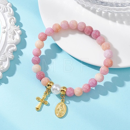 Alloy Charm Bracelets BJEW-JB13311-1