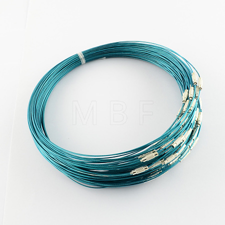 Stainless Steel Wire Necklace Cord DIY Jewelry Making TWIR-R003-17-1