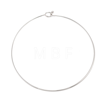 Rack Plating Brass Choker Necklaces NJEW-Q348-03P-1