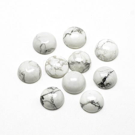 Natural Howlite Cabochons G-R416-16mm-29-1