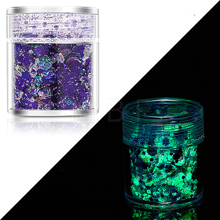 Luminous Nail Art Glitter Powder LUMI-PW0004-034E-1