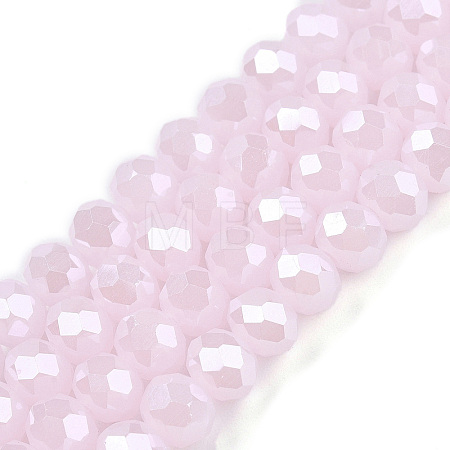 Electroplate Glass Beads Strands EGLA-A044-J6mm-A02-1