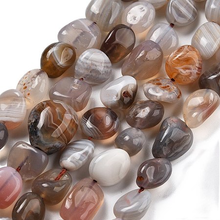 Natural Botswana Agate Beads Strands G-P433-20A-1