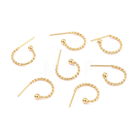 304 Stainless Steel Stud Earring Findings X-STAS-L252-001G-1