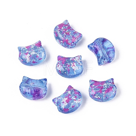 Picasso Transparent Glass Beads SEED-N012-07B-1