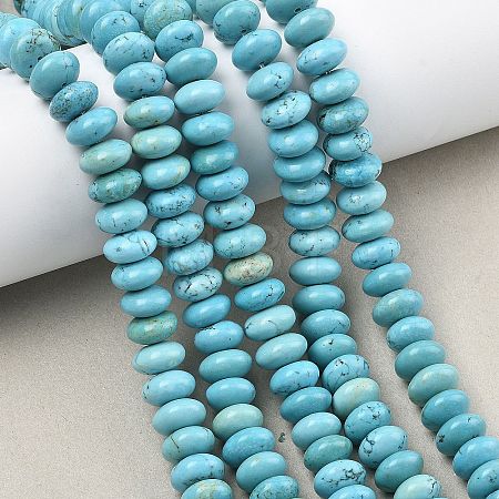 Dyed Natural Magnesite Beads Strands G-B173-A01-01-1