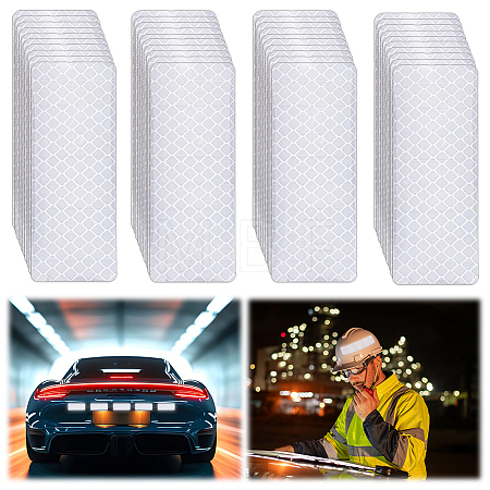 PET Plastic Reflective Car Sticker Decoration DIY-WH0671-415A-1