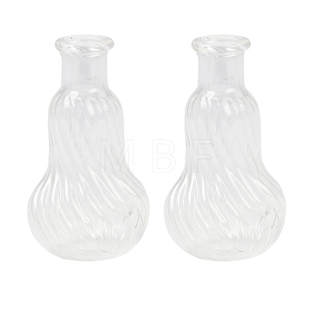 Transparent Glass Beads Containers GLAA-G123-06-1