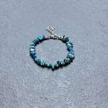 Natural Apatite Chip Beaded Bracelets for Women IW6789-42-1