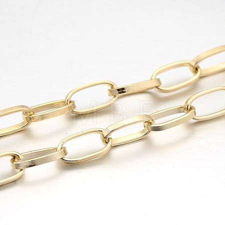 Aluminium Paperclip Chains X-CHA-N002-02KCG-1
