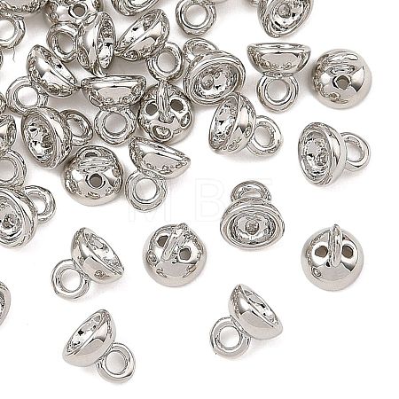 SHEGRACE Brass Bead Cap Pendant Bails XGRQ6M653-912P-1