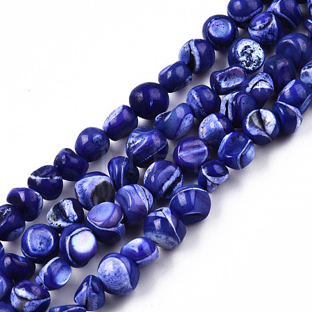 Natural Trochid Shell/Trochus Shell Beads Strands SSHEL-N032-48-A02-1