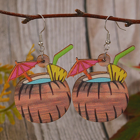 Acrylic Dangle Earrings FS-WG7CC71-09-1