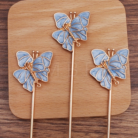 Iron Hair Stick Findings OHAR-PW0001-292B-KCG-1
