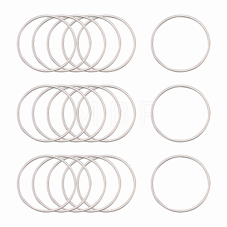 Tarnish Resistant 304 Stainless Steel Linking Ring X-STAS-T047-15B-1