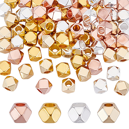 80Pcs 4 Colors Brass Spacer Beads KK-PH0015-20-1